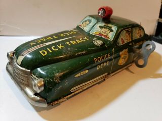 Marx Dick Tracy Squad Car No.  1 Wind - Up Toy