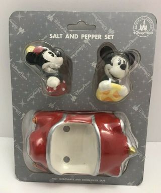 Mickey And Minnie Mouse Retro Salt And Pepper Shaker Set Disney Parks