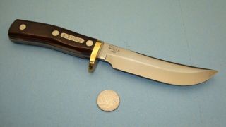 Vintage Schrade Walden Usa 165 Old Timer 5 1/8 Inch Fixed Blade Woodsman Knife