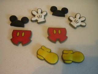 Disney Mickey Mouse Magnets 8 Fun Parts Ears Gloves Shorts Feet