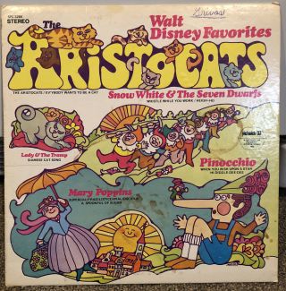 Walt Disney Favorites The Aristocats Vinyl Record Sing Along Spc - 3264 Pickwick