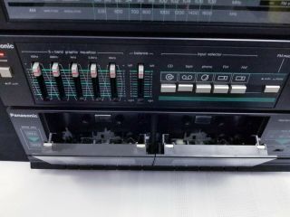 Vtg Panasonic SG - D15 Stereo Music System Turntable Dual Cassette Player Tuner 3