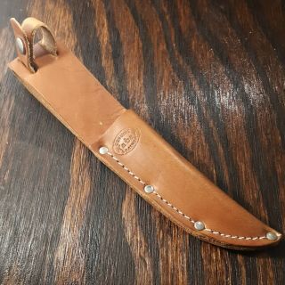 Kabar Leather Fixed Blade Knife Sheath W/belt Loop Fits Knife Up To 4 1/4 " Blade