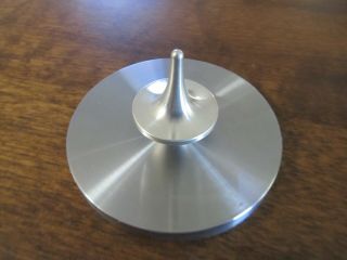 Foreverspin 99.  999 Silver Spinning Top - Plus Stainless Steel Base