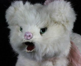French Mechanical Toy Doll White Cat Wind - Up Clockwork Roullet Et Decamps