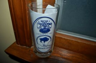 Vintage Buffalo Bills 1968 American Football League Beer Glass Tumbler Nfl Logo