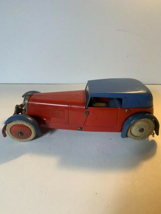 Vintage Meccano No.  1 Outfit Constructor Car.  Red And Blue.  Very Cool