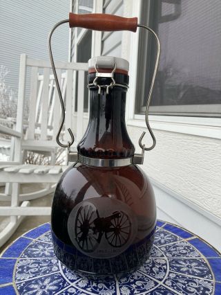 Benjamin Arthur Co Beer Growler Abraham Lincoln Civil War Cannon Limited Edition