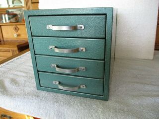 Vintage 4 Drawer Metal Storage Cabinet,  " Wards Master Quality "