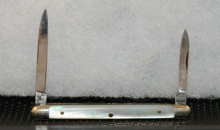 Wh Morley Vintage Pocket Knife Germany Mop 2 Blade Circa 1913 5