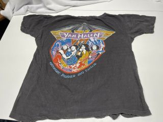 Van Halen Vintage 1980 Atomic Punks Concert T Shirt Large