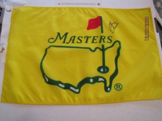 Vintage Masters Flag Signed By Ben Crenshaw Champion Signed Auto Autograph