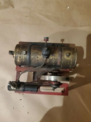 Weeden Toy Steam Engine Cast Iron Base 1920 ' s 3