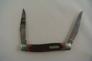 Vtg Schrade Made In Usa Old Timer Improved Muskrat 77ot Folding Knife
