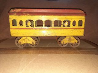 Rare Early 1900s Dayton Schieble Trolley Car Tin Train - Hill Climber Toy 13 