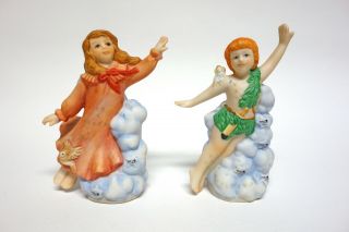 1989 Peter Pan & Wendy Storybook Pairs Salt And Pepper Shakers Great Find