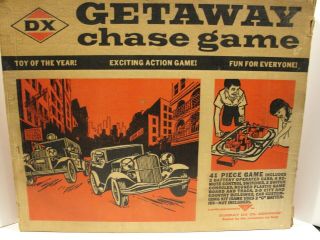 Vintage Sunray Dx Oil Co.  " Getaway Chase Game " W/box.