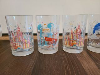 Set of 6 Walt Disney World 25th Anniversary McDonald ' s Drinking Glasses 2