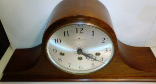 Vintage Hamilton Mantle Clock Chime Franz Hermle 340 - 020 Movement West Germany