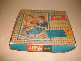 Lego Set 700/5 Building Blocks With Orginal Box 100 Complete 1954 Mursten Gift