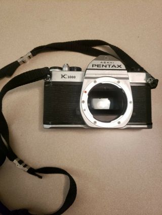 Vintage Camera Asahi Pentax K1000 With And Zoom Lens