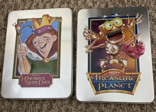 Disney Limited Edition Dvd Tin For Hunchback Of Notre Dame And Treasure Planet