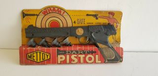Vintage Mettoy Dart Gun Toy Pistol Accurate Powerful Plastic Britain England