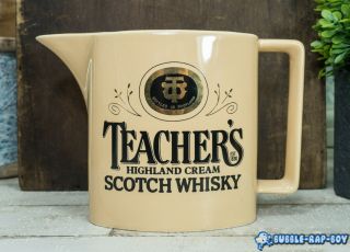 Teachers Scotch Whiskey Water Jug Pub Pitcher Wade Pottery