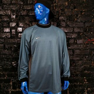 Nike Team Vintage Jersey Long Sleeve Goalkeeper Shirt Polyester Nylon Mens Xl