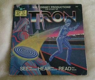 Walt Disney Story Of Tron 24 - Page Read - Along Book (no Record)