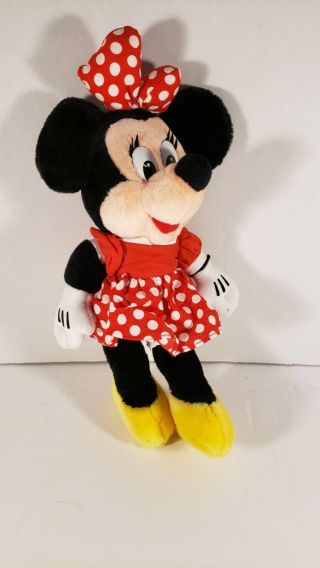 Vintage Minnie Mouse Disneyland Walt Disney World Plush Doll Stuffed Animal 12 "