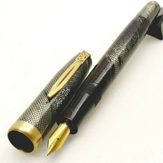Vintage Apollo Snakeskin Styl Fountain Pen Piston Filler 1950 
