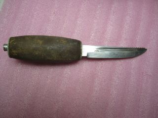 Vintage Sword & Shield Solingen Germany Fixed 4 " Blade Project Knife