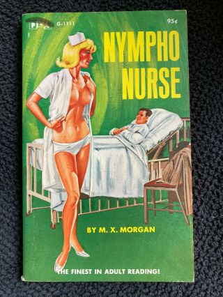 Nympho Nurse Vintage Hospital Sleaze Paperback Pec Mid Century Erotica