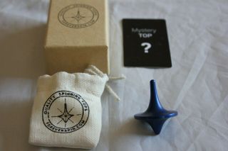 Foreverspin - Rare Blue Spinning Top - W/ Box,  Card,  Bag