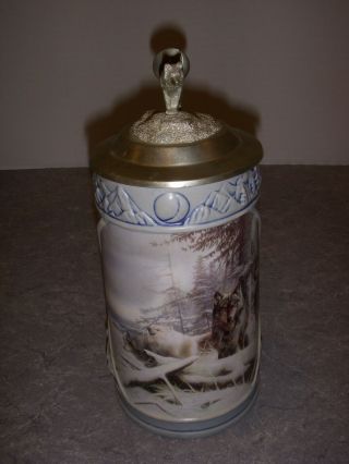 The Cry Of The Wolfpack Stein Series " Serenity ",  A0081,  No Box,  Longton Crown