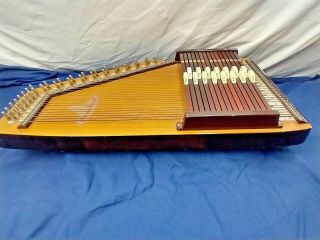 Vintage Sekova 1960s Chromaharp Blue Grass Harp - Japan 15 Chord 36 String