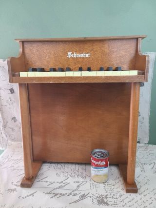 Vintage WOOD Schoenhut Upright PIANO w/ 25 Keys Made in USA - 2