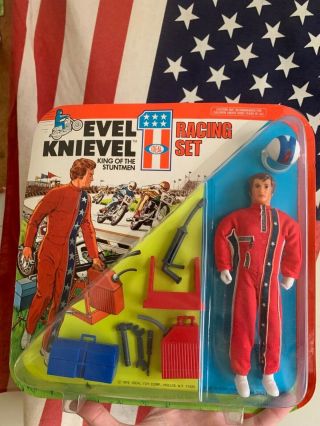 Evel Knievel King Of The Stuntmen Racing Set 1975 Ideal Toy Corp No.  3421 - 5