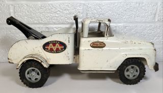 Vintage Tonka Aa Service Wrecker Tow Truck Pressed Steel Toy