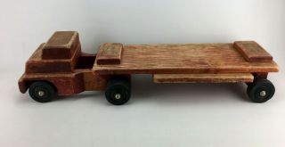 Vintage Solid Wood Toy Truck And Trailer Community Playthings Rifton Ny