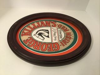 Vintage 1980s George Killians Irish Red Ale Bar Mirror Sign,  Mancave,  Game Room 2