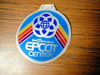 Vintage Epcot Center Peel - Off Window Sticker Decal 5 1/2 " Walt Disney World