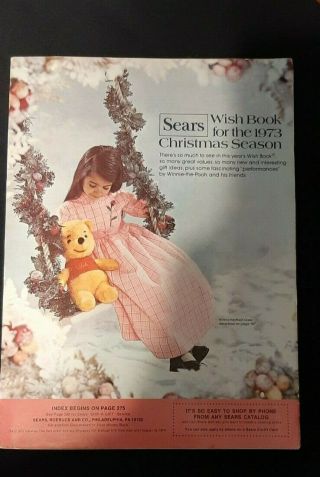 Vintage Sears Wish Book For The 1973 Christmas Season Toys,  Dolls,  Clothing