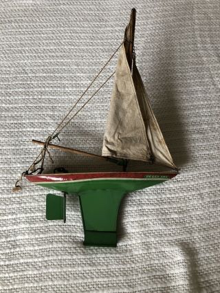 Peggy Ann Sail Boat J.  Chein & Co.  Made In U S A; Pat.  Appl’d For