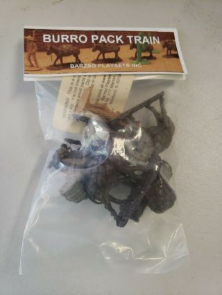 Vintage Barzso Burro Pack Train Play Set Soldiers Nos Rare Marx