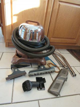 Vintage Rainbow Canister Vacuum Cleaner,  Hose & Attachments