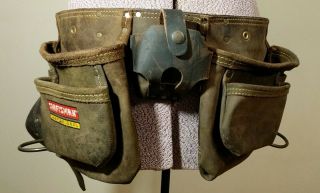 Vintage Craftsman 40522 Professional Leather Tool Belt Apron Pouch