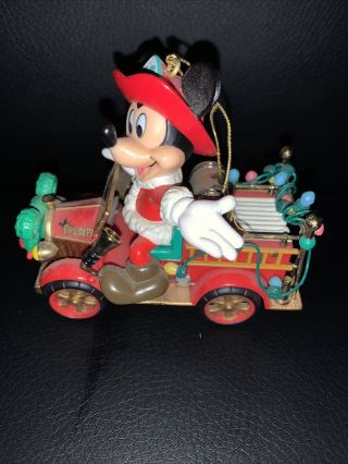Enesco Disney Mickey Mouse All Fired Up For Christmas Tree Ornament 168475 Truck 2
