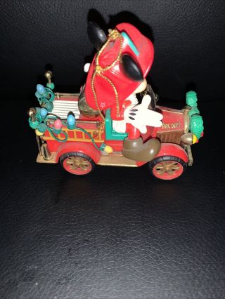 Enesco Disney Mickey Mouse All Fired Up For Christmas Tree Ornament 168475 Truck 3